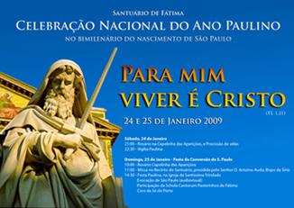 ANNO PAOLINO - Gennaio 2009: Celebrazione nazionale dell’Anno Paolino a Fatima