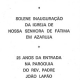 PARÓQUIA DE Nª Sª DE FÁTIMA