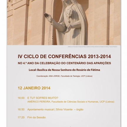 12 janeiro de 2014 - Conferência «E tu? Sofres muito?»