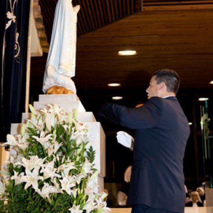 Imagem foi retirada da Capelinha das Aparições às 5:30 da madrugada do dia 12 de outubro