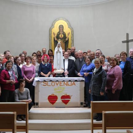 Imagem Peregrina de Fátima que esteve na Eslovénia regressa a casa