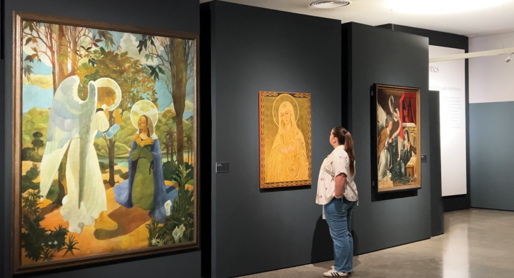 Visita contempla “A boa-nova numa flor, a partir de ‘Anunciação’, de Jorge Barradas”