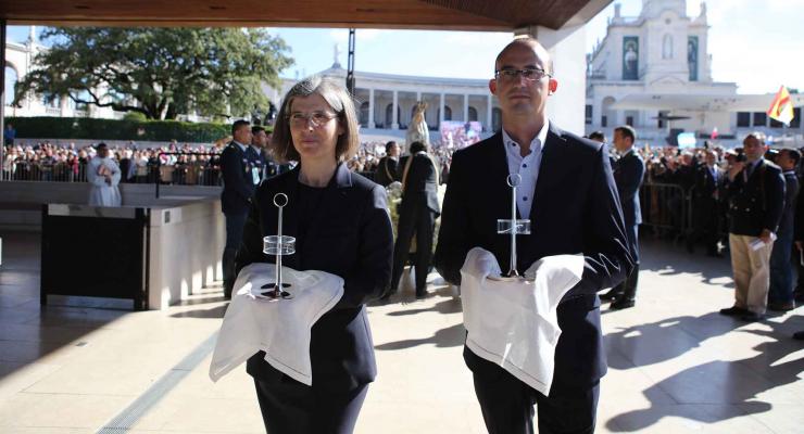 Os relicários da Canonização dos Santos Francisco e Jacinta Marto