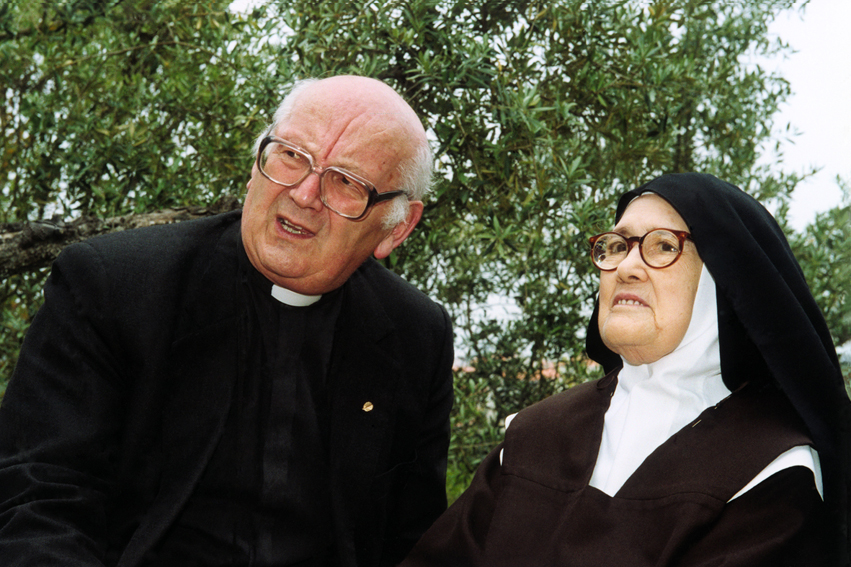 Padre Luís Kondor com a Irmã Lúcia