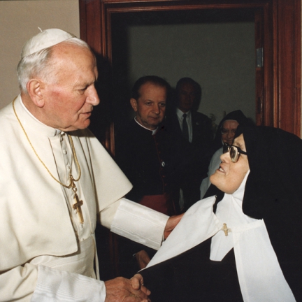 Papa João Paulo II e a Irmã Lúcia