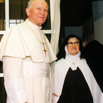 João Paulo II com a Irmã Lúcia