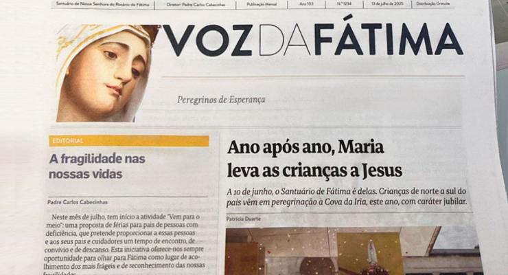 Voz da Fátima de julho destaca a Peregrinação das Crianças