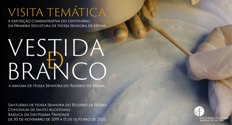 Santuário promove visita temática à exposição temporária “Vestida de Branco”
