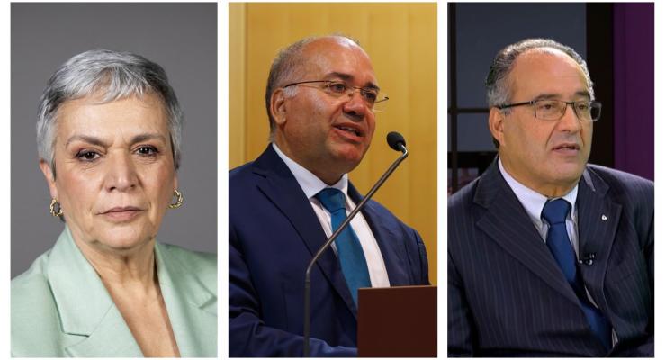 Helena Matos, José Eduardo Franco e Manuel Antunes na abertura do novo ciclo pastoral