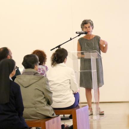 Obra de Irene Vilar esteve em análise na penúltima visita temática à exposição “As Cores do Sol”