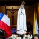 Imagem de Nossa Senhora de Fátima em peregrinação no Chile