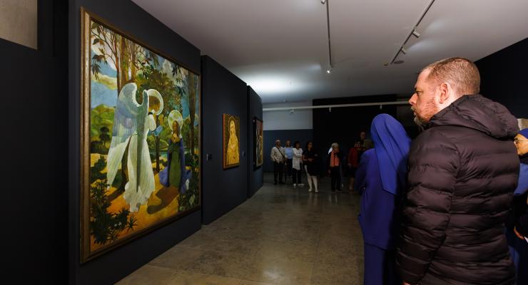 Visita temática descodifica “Anunciação” do pintor Jorge Barradas